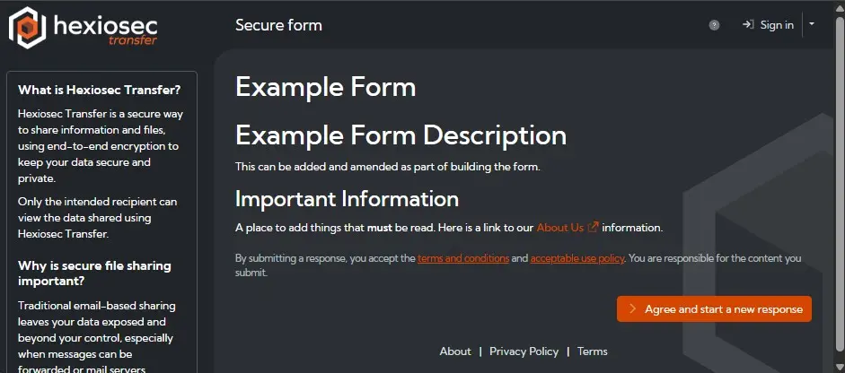 Published form