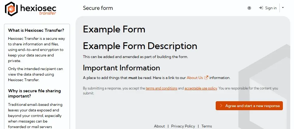 Published form