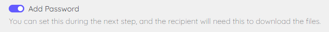 Add password security option