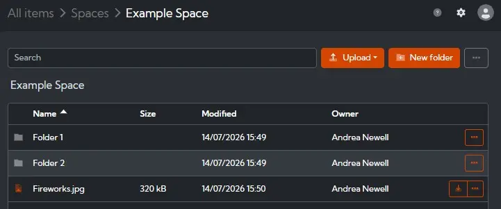 Example space